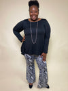 Sassy Snakeskin Bell Bottom Pants