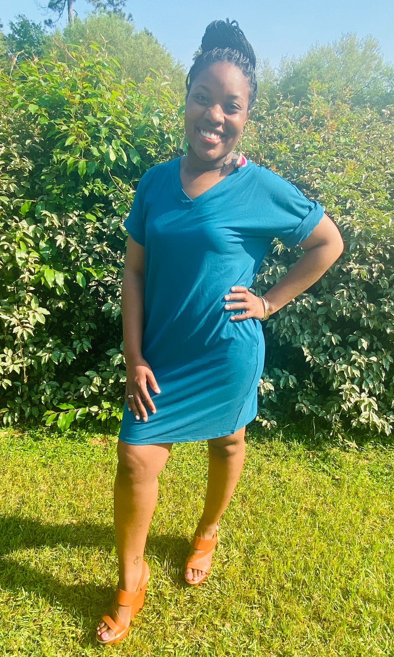 Kelly Dress- Teal