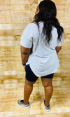 Kelly Simple Biker Shorts- Navy (Plus Size)