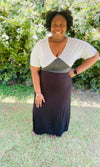 Blocked Maxi- Black Combo (Plus Size)