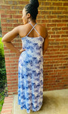 Cloudy Blu Maxi Dress