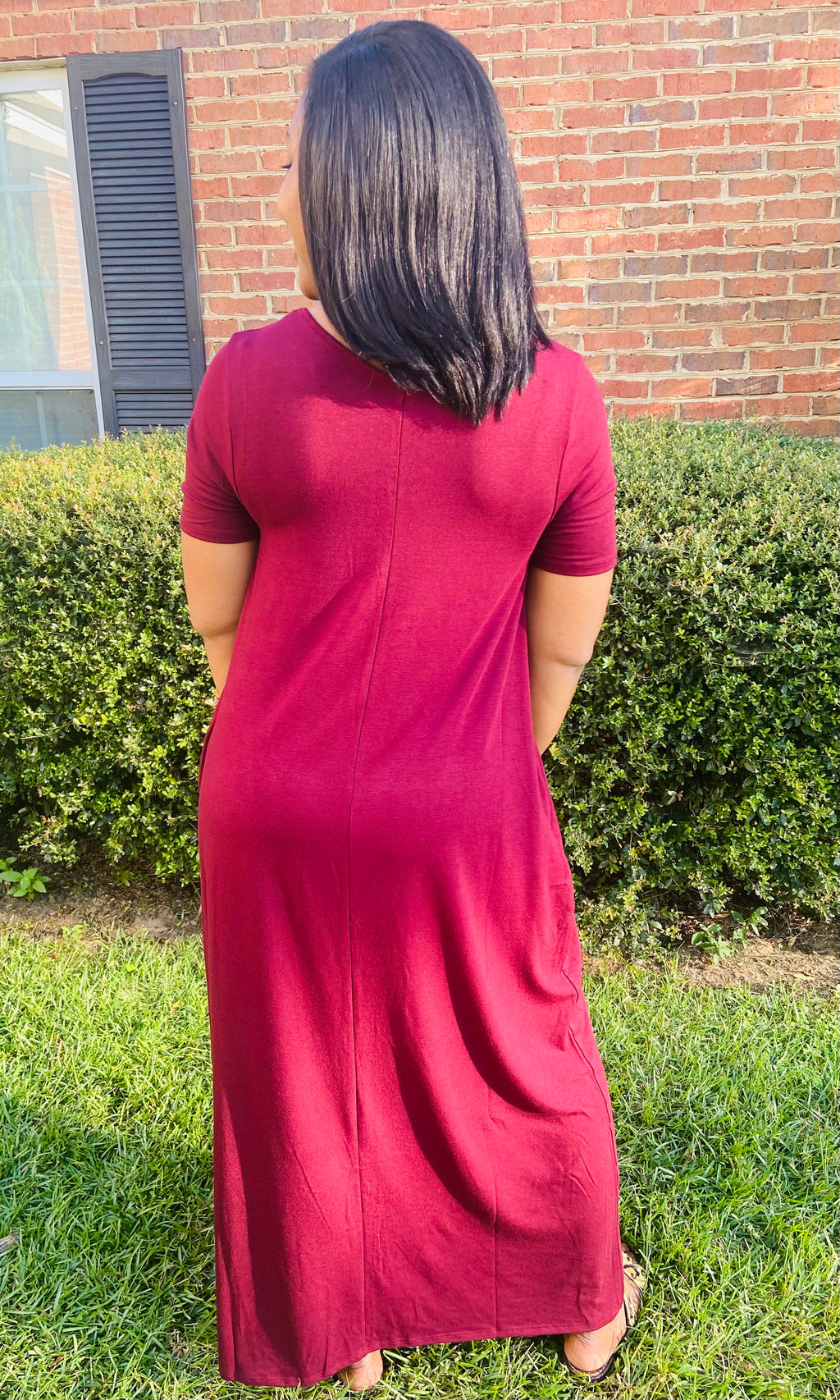 Ready for Anything Maxi Dress- Burgundy (S-XL)