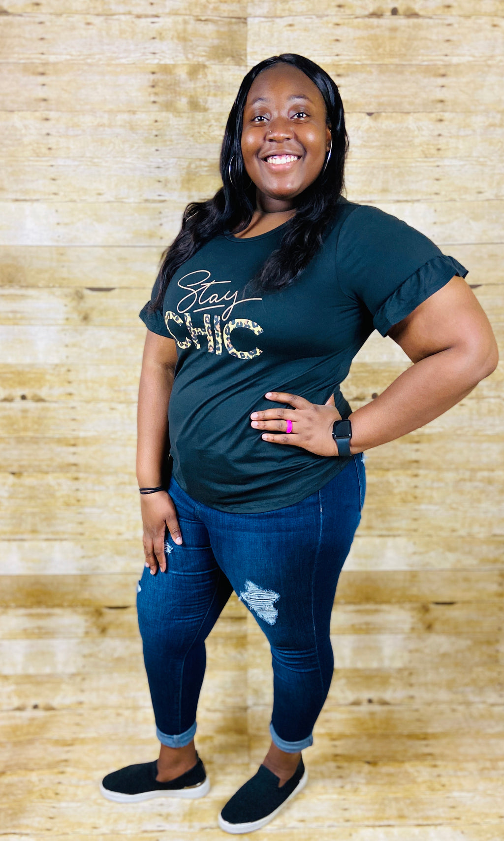 Stay Chic T-Shirt (Plus Size)