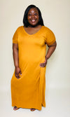 Zandi Maxi Plus Size- Desert Mustard