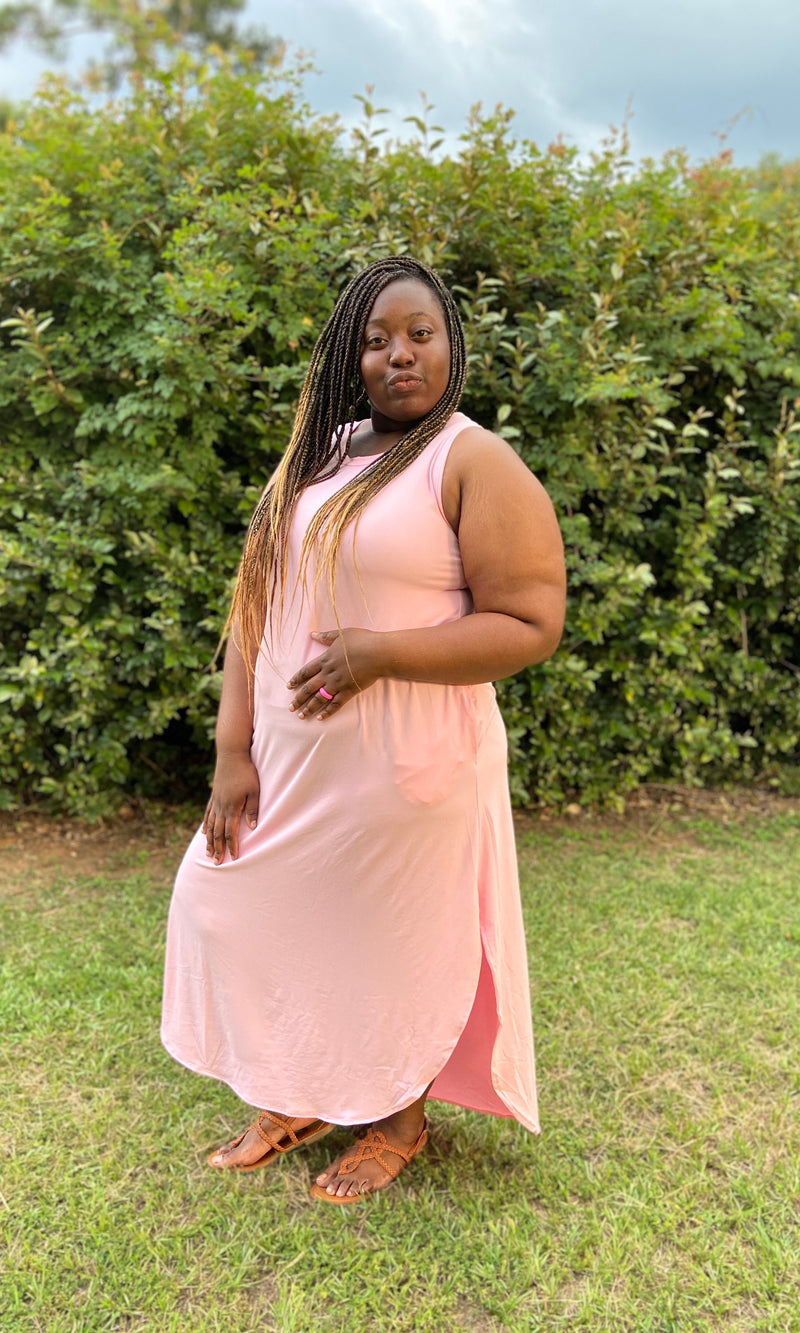 Sleeveless Summer Pastel- (Plus Size)