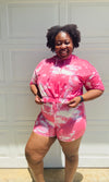 Got to Love It Lounge Set- Pink Tie Dye