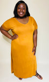 Zandi Maxi Plus Size- Desert Mustard