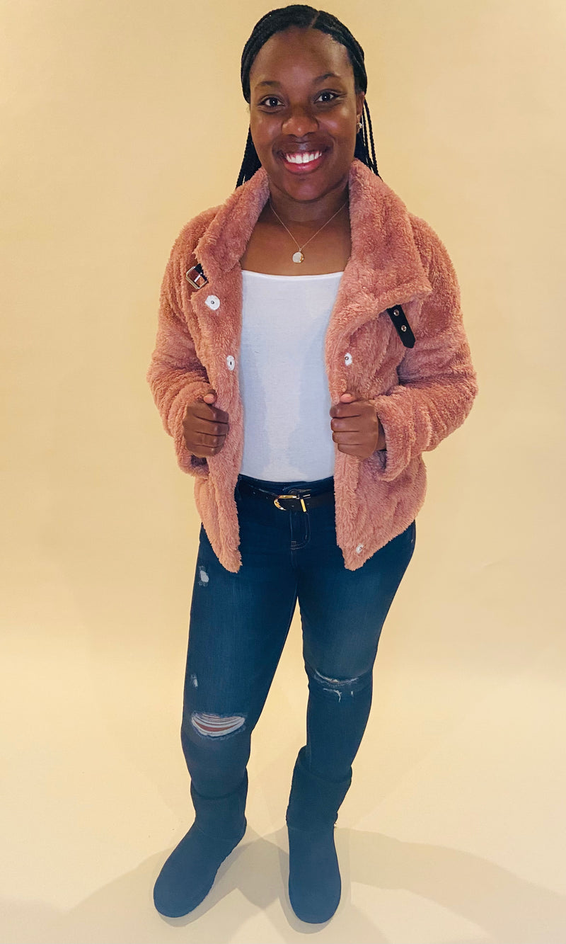 Ashlynn Jacket- Ash Rose