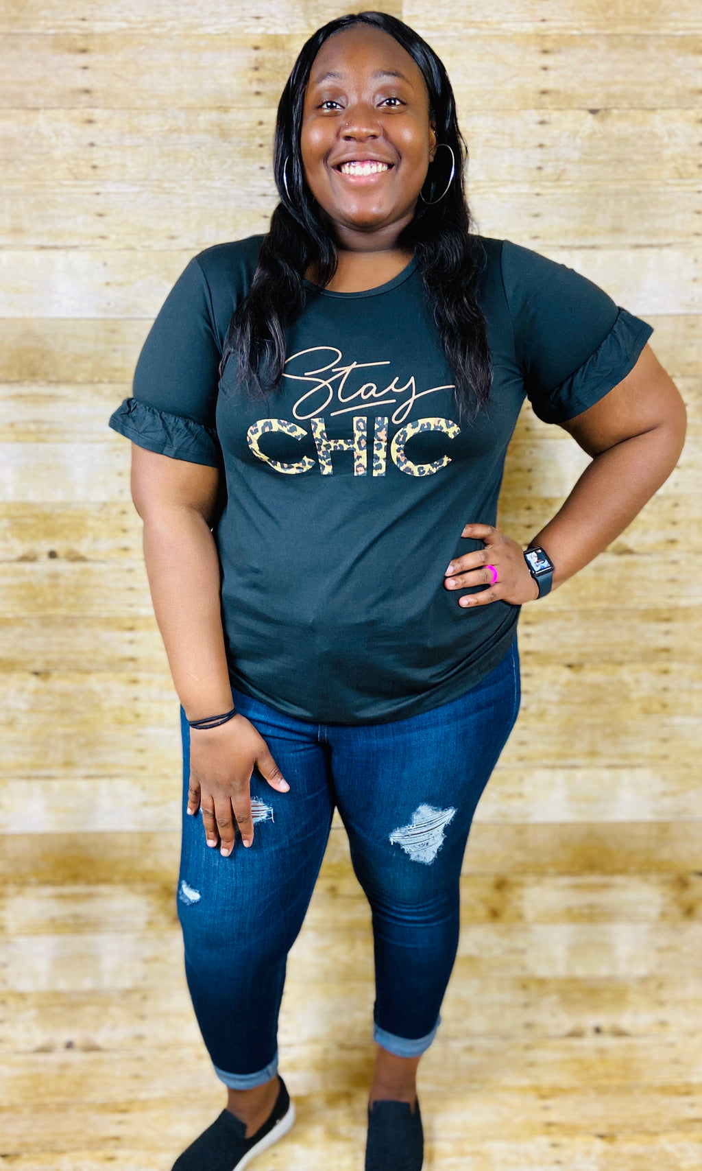 Stay Chic T-Shirt (Plus Size)