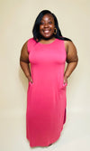 Spring Things Dress Plus Size- Rose