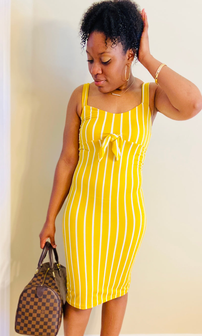 Must be Mine Dress- Mustard